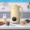 IAGREEA Nut Milk Maker, 35oz Nut/Oat/Almond/Soya/Vegan Juice Beverages Machine - Plant Based Cow Milk Machine Maker, Food-Grade Stainless Steel Milk B