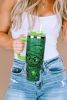 Green Christmas Grinch Glittering 304 Stainless Steel Thermos Cup