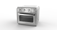 Geek Chef Air Fryer Toaster Oven Combo, 4 Slice Toaster Convection Air Fryer Oven Warm, Broil, Toast, Bake, Oil-Free, Accessories Included, Stainless