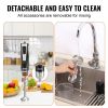 VEVOR Commercial Immersion Blender, 200 Watt 8-Speed Heavy Duty Immersion Blender, Stainless Steel Blade Copper Motor Hand Mixer, USB Charging Cable M