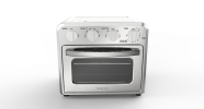 Geek Chef Air Fryer Toaster Oven Combo, 4 Slice Toaster Convection Air Fryer Oven Warm, Broil, Toast, Bake, Oil-Free, Accessories Included, Stainless