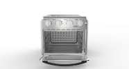 Geek Chef Air Fryer Toaster Oven Combo, 4 Slice Toaster Convection Air Fryer Oven Warm, Broil, Toast, Bake, Oil-Free, Accessories Included, Stainless