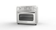 Geek Chef Air Fryer Toaster Oven Combo, 4 Slice Toaster Convection Air Fryer Oven Warm, Broil, Toast, Bake, Oil-Free, Accessories Included, Stainless