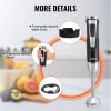 VEVOR Commercial Immersion Blender, 200 Watt 8-Speed Heavy Duty Immersion Blender, Stainless Steel Blade Copper Motor Hand Mixer, USB Charging Cable M
